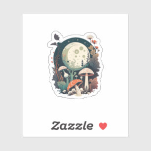 Esthetische Goblincore En Cottagecore Paddenstoel Sticker