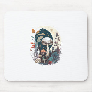 Esthetische Goblincore en Cottagecore Paddenstoele Muismat