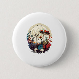 Esthetische Goblincore En Cottagecore Paddenstoele Ronde Button 5,7 Cm