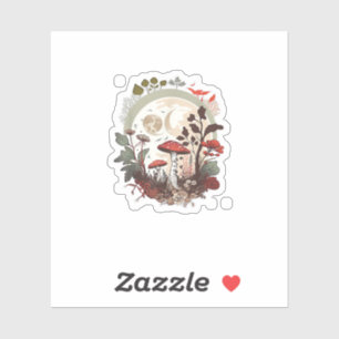 Esthetische Goblincore En Cottagecore Paddenstoele Sticker