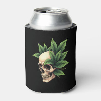 Esthetische Goth Grunge Schedel Tropisch Monstera  Blikjeskoeler