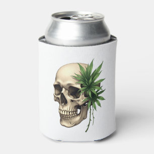 Esthetische Goth Grunge Schedel Tropisch Monstera  Blikjeskoeler