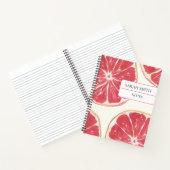 Esthetische Grapefruit Notitieboek Met Naam Journa (Binnen)