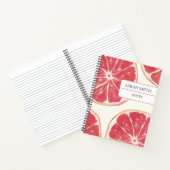 Esthetische Grapefruit Notitieboek Met Naam Journa (Binnen)