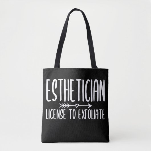 Esthetische grappige licentie om te exfoliëren tote bag (Voorkant)