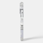 Esthetische grijs Case-Mate iPhone case (Achterkant / Links)