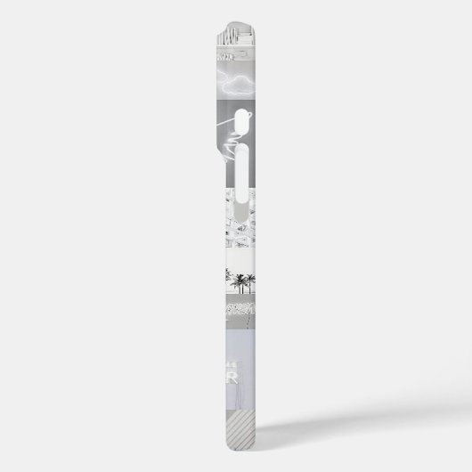 Esthetische grijs Case-Mate iPhone case (Achterkant / Links)