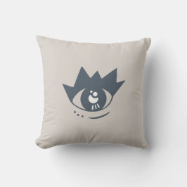 Esthetische grijze oog worp kussen