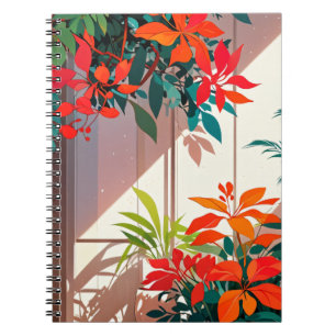 esthetische groen, home decor kunst, natuur print, notitieboek