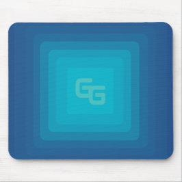 Esthetische Groene en Blauwe Muismat