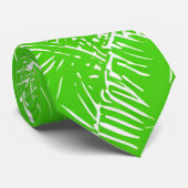 Esthetische groene palmboom bladeren tropische zom stropdas (Opgerold)
