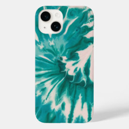 Esthetische Groene Tie Dye Achtergrond Case-Mate iPhone 14 Hoesje