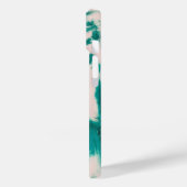 Esthetische Groene Tie Dye Achtergrond Case-Mate iPhone Case (Achterkant / Links)