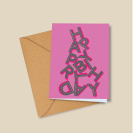 Esthetische Happy Birthday Personaliseer Wenskaart Feestdagen Kaart