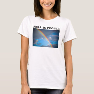 Esthetische Hell is mensen Rainbow Retro T-shirt