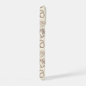 Esthetische Herfst Doodle Patroon Hoesje iPhone 15 Case (Rechterkant)