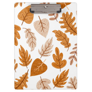 Esthetische herfstbladeren, herfstthema patroon klembord
