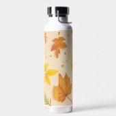 "Esthetische herfstbladerenpatroon waterfles" Waterfles (Links)