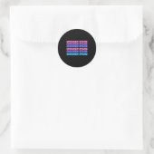 Esthetische Herhalende Kip Sterren Virale Meme Slo Ronde Sticker (Tas)