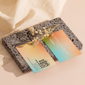 Esthetische holografische gradiënt sociale media p visitekaartje