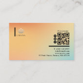 Esthetische holografische gradiënt sociale media p visitekaartje (Achterkant)