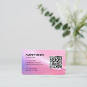 Esthetische huidmake-up visitekaartje (Staand voorkant)