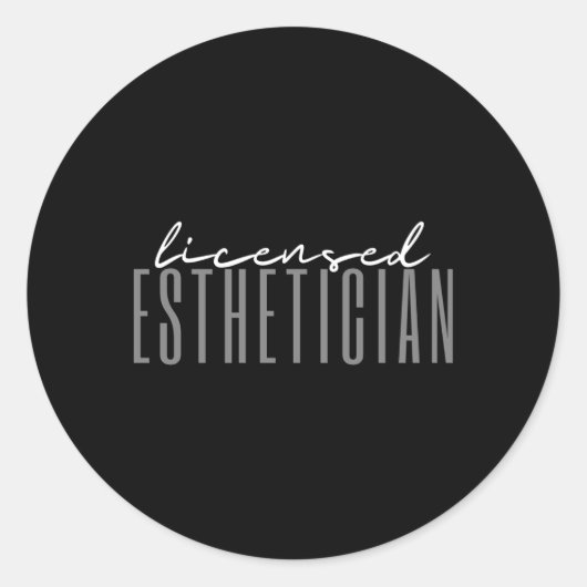 Esthetische huidverzorging ronde sticker