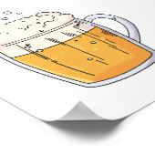 Esthetische huwelijksbarmenu poster (Hoek)