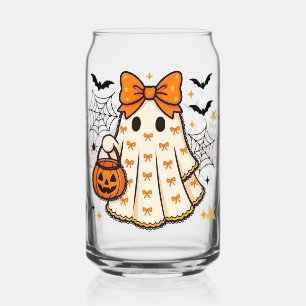 Esthetische Iced Coffee Schedel & Geest Custom Mok Blikvorm Glas
