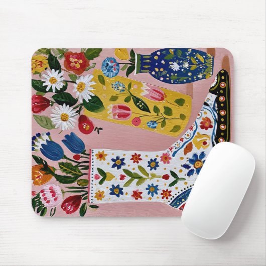 esthetische illustratie antislip muismat (Met muis)