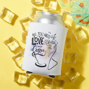 Esthetische illustraties, Girl's Coffee Blikjeskoeler