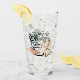 Esthetische illustraties, Girl's Coffee Glas