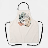 Esthetische illustraties, Girl's Coffee Schort (Voorkant)