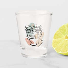 Esthetische illustraties, Girl's Coffee Shot Glas