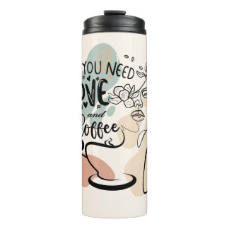 Esthetische illustraties, Girl's Coffee Thermosbeker
