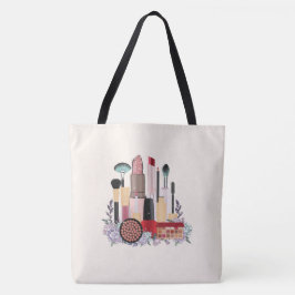 Esthetische illustraties, Girl's Coffee Tote Bag