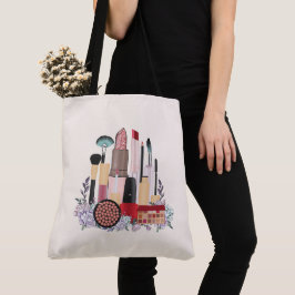 Esthetische illustraties, Girl's Coffee Tote Bag