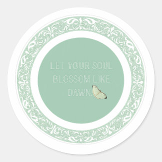 Esthetische inspirerende sticker met citaat