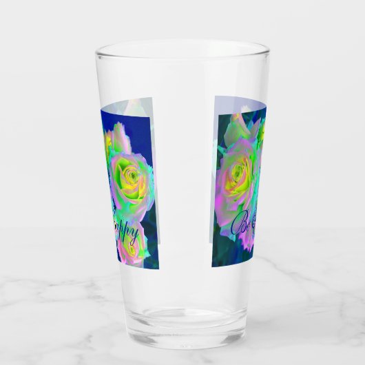 Esthetische iriserende parelachtige Rozen Wees bli Glas (Links)