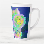 Esthetische iriserende parelachtige Rozen Wees bli Latte Mok (Rechts)