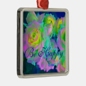 Esthetische iriserende parelachtige Rozen Wees bli Metalen Ornament (Rechts)