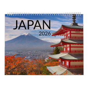 Esthetische Japanse Landschappen & Tempels 2026  Kalender