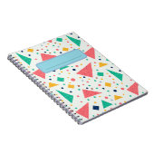 esthetische jaren 80 retro Memphis funky geometris Notitieboek (Rechterzijde)