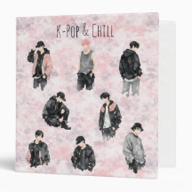 Esthetische K-Pop Idolen Silhouet