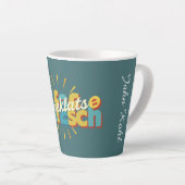 Esthetische Kaffeeklatsch Duitse Tradities Latte Mok (Rechterhoek)