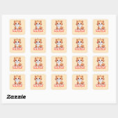 Esthetische kattenliefhebber sticker | kat vader (Vel)