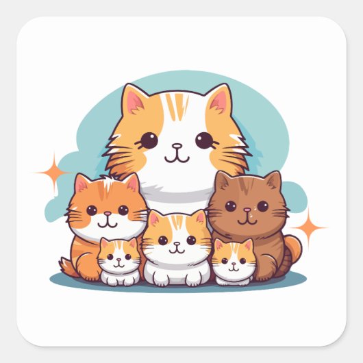 Esthetische kattenliefhebber sticker | purrfect (Voorkant)