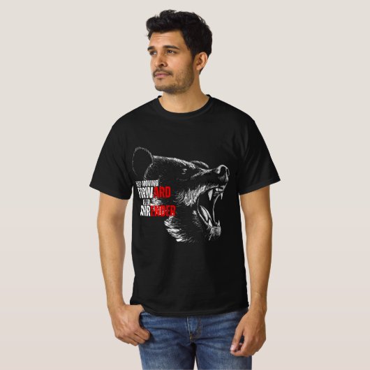 Esthetische Keep Moving Forward Animal Sketch Quot T-shirt (Voorkant volledig)