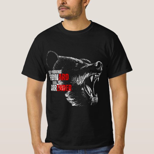 Esthetische Keep Moving Forward Animal Sketch Quot T-shirt (Voorkant)