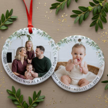 Esthetische Kerst Foto Familie van Vier
